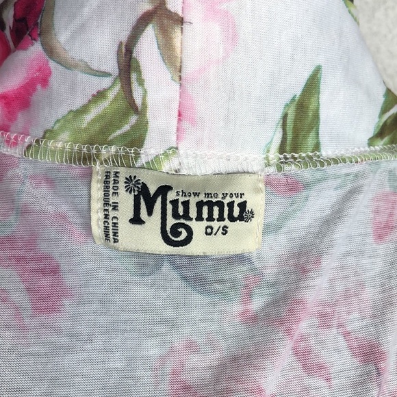 2/$30 Show Me Your Mumu Robe Floral Garden One Size Pink White & Green Floral - Picture 3 of 15